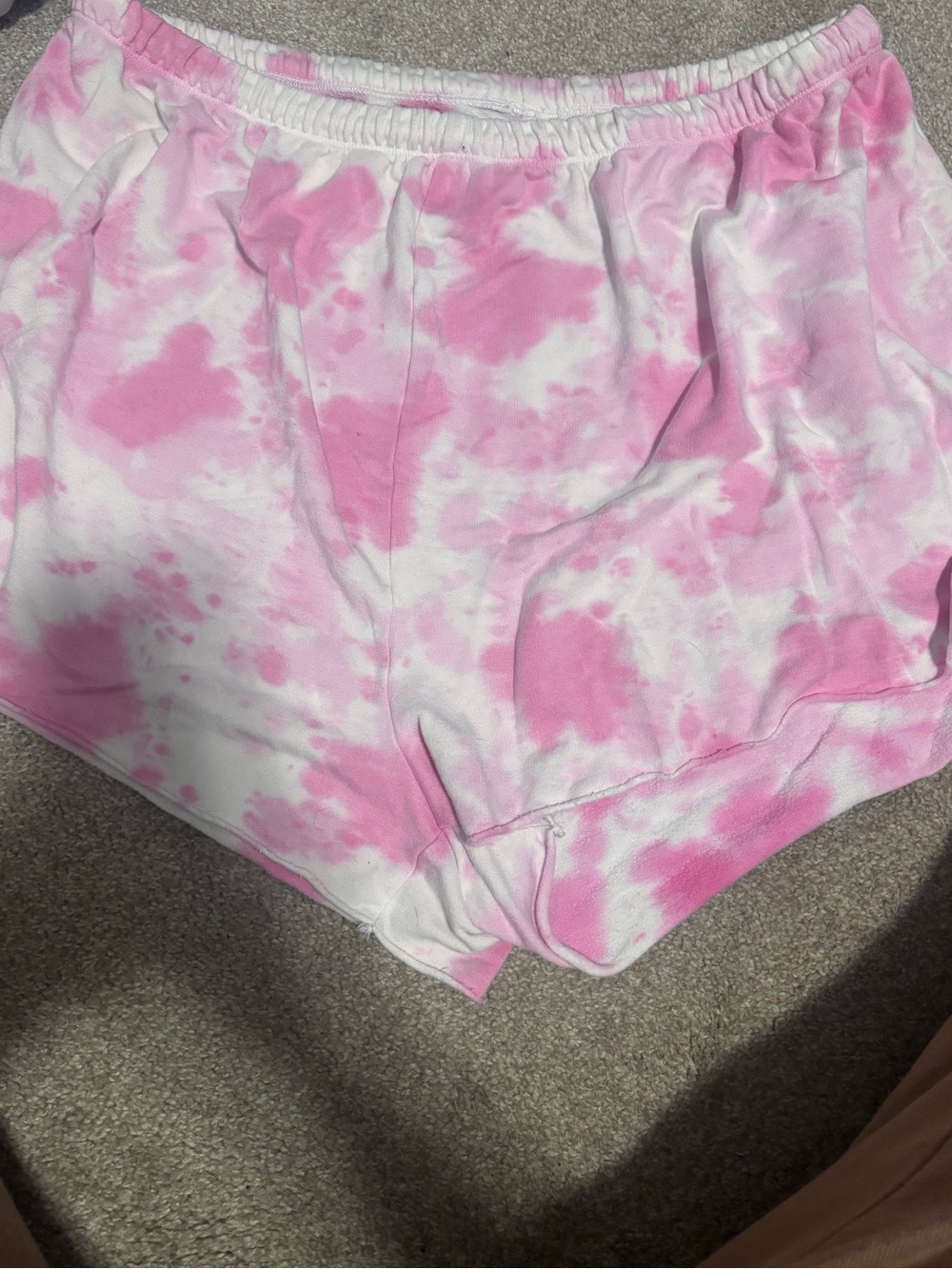 Pink aerie tie dye shorts
